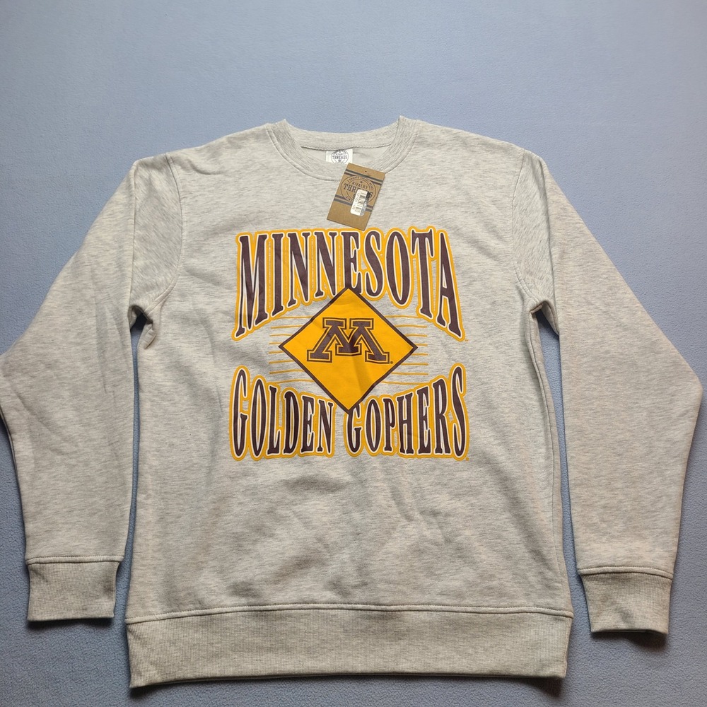 Rivalry Threads Sweatshirt Kids Medium Grey Minnesota Golden Gophers Crewneck